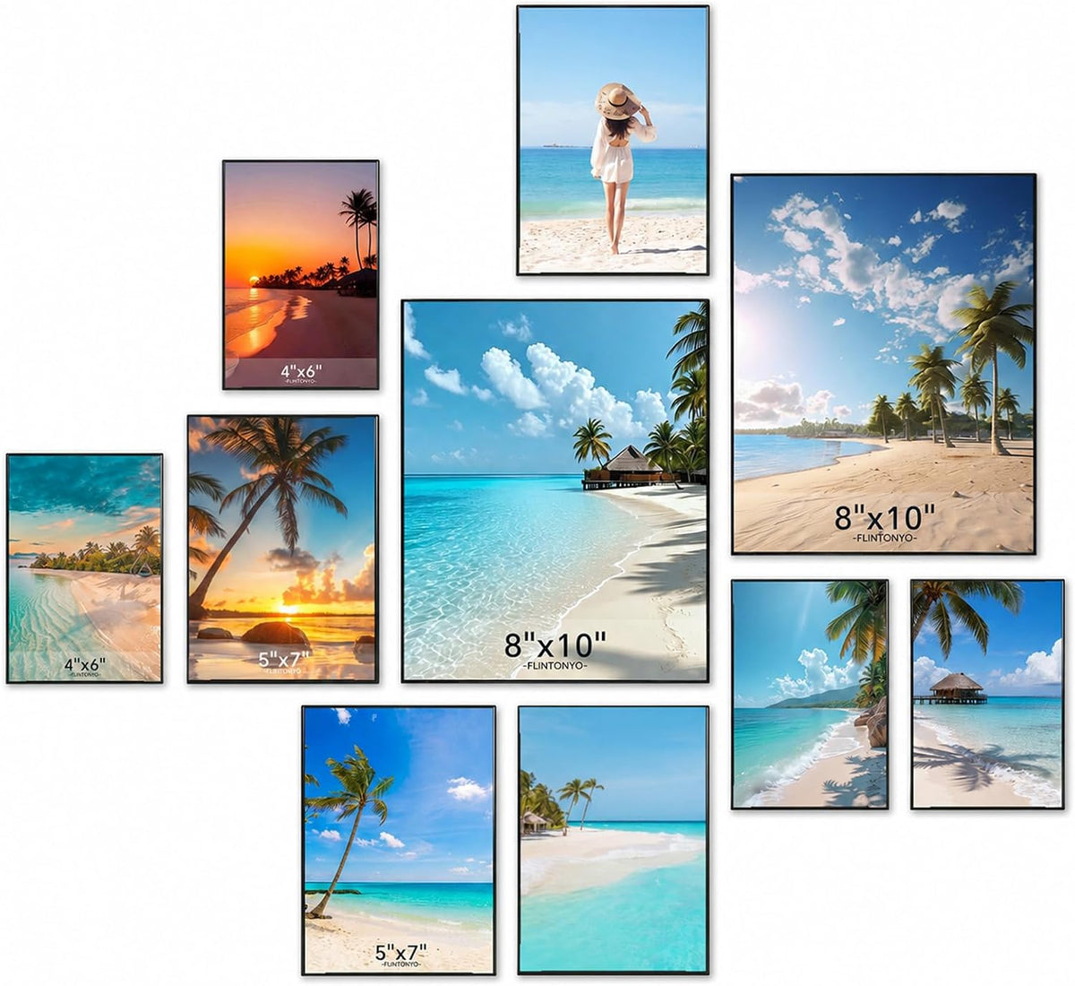 10 Pack Picture Frames Collage Wall Decor