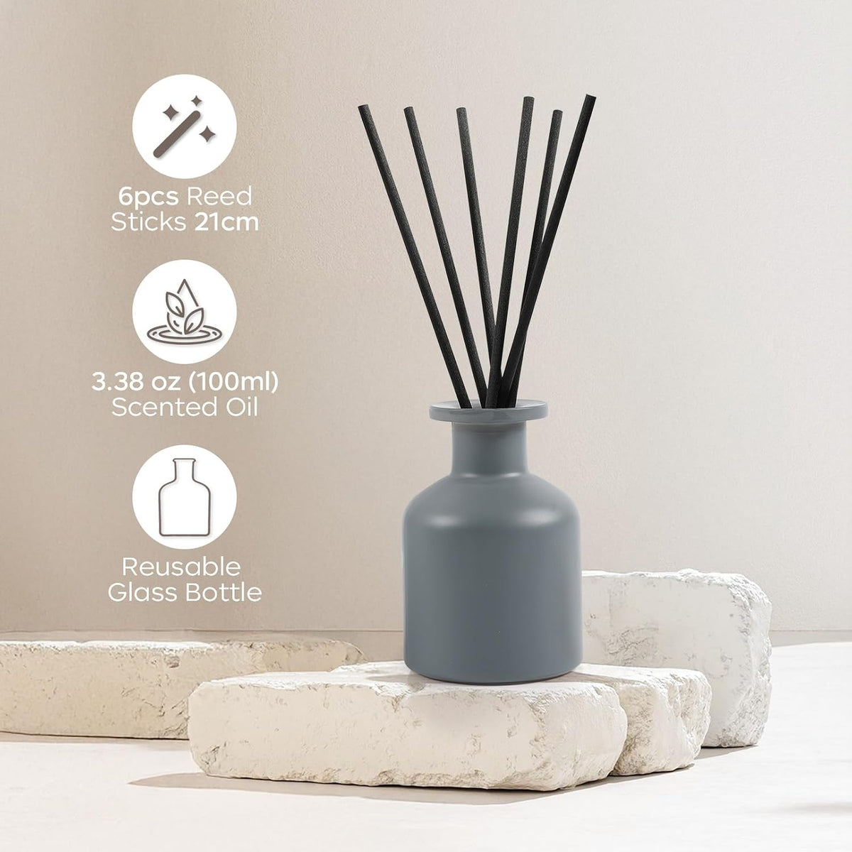 Bergamot & Sage Reed Diffuser Set,100ml(3.38 oz)