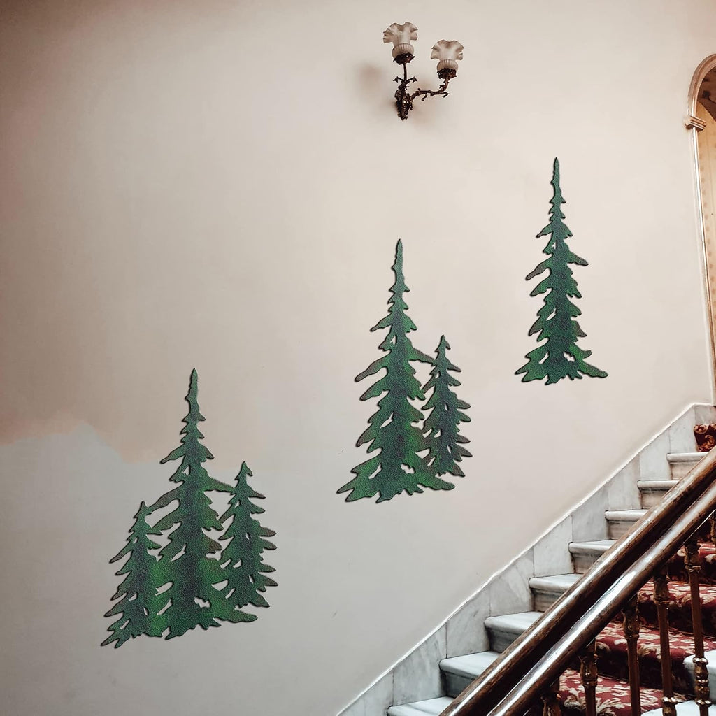 Pine Wall Hanging Metal Christmas Tree Decor Outdoor Metal Wall Art Pine