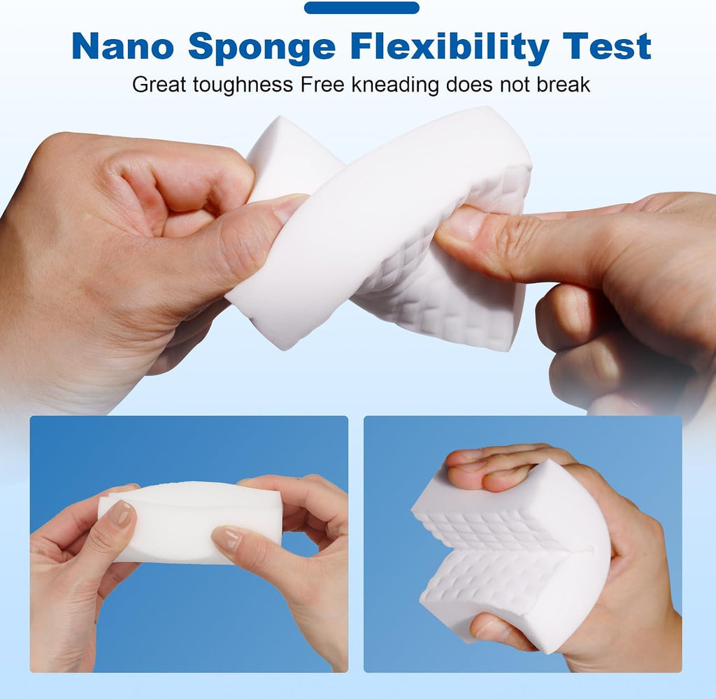 Extra-Thick Melamine Sponge Erasers, 3.94 x 2.76 x 1.18 in, 50 Count
