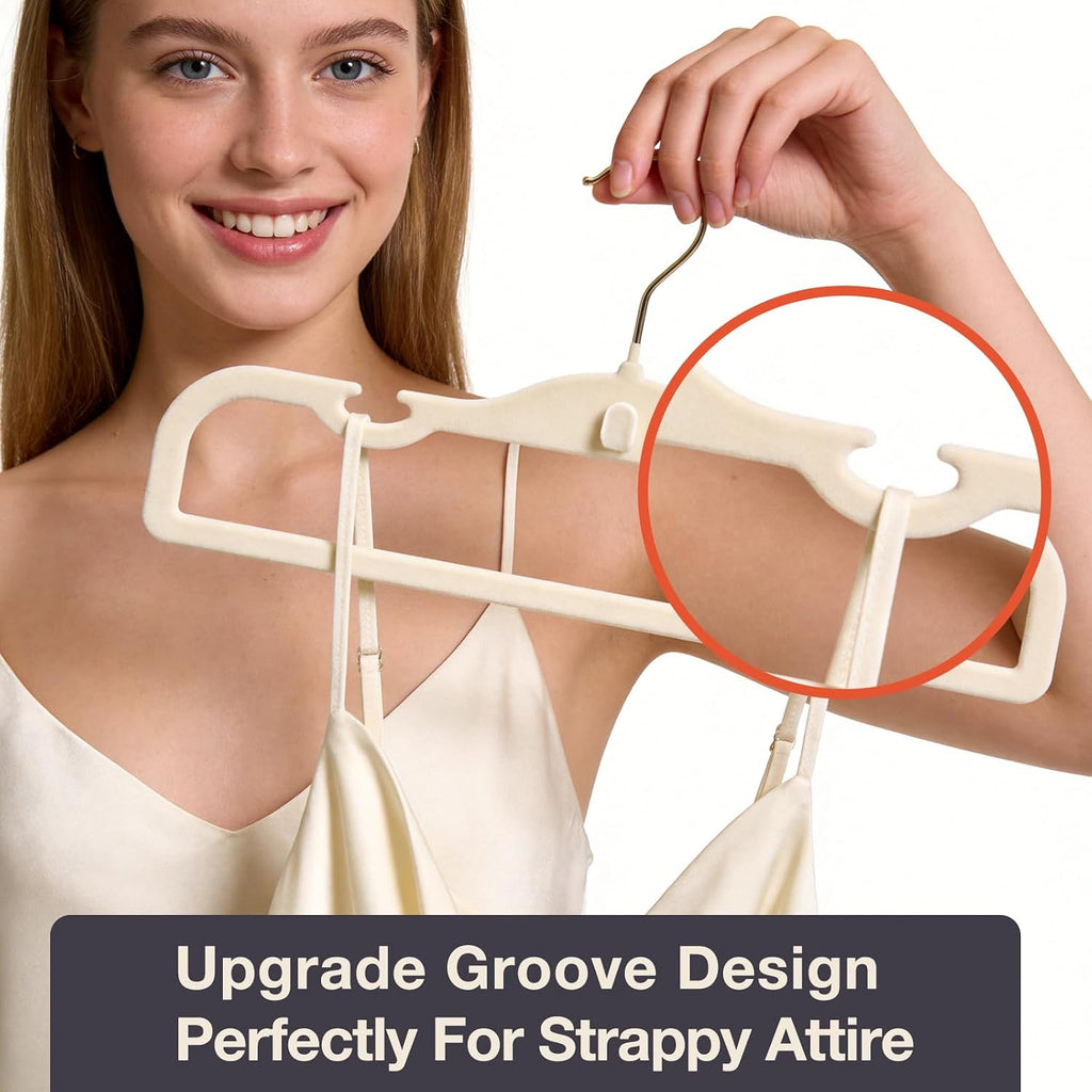 Velvet Pants Hangers 20 Pack Velvet Hangers Non Slip,for Pants Coat
