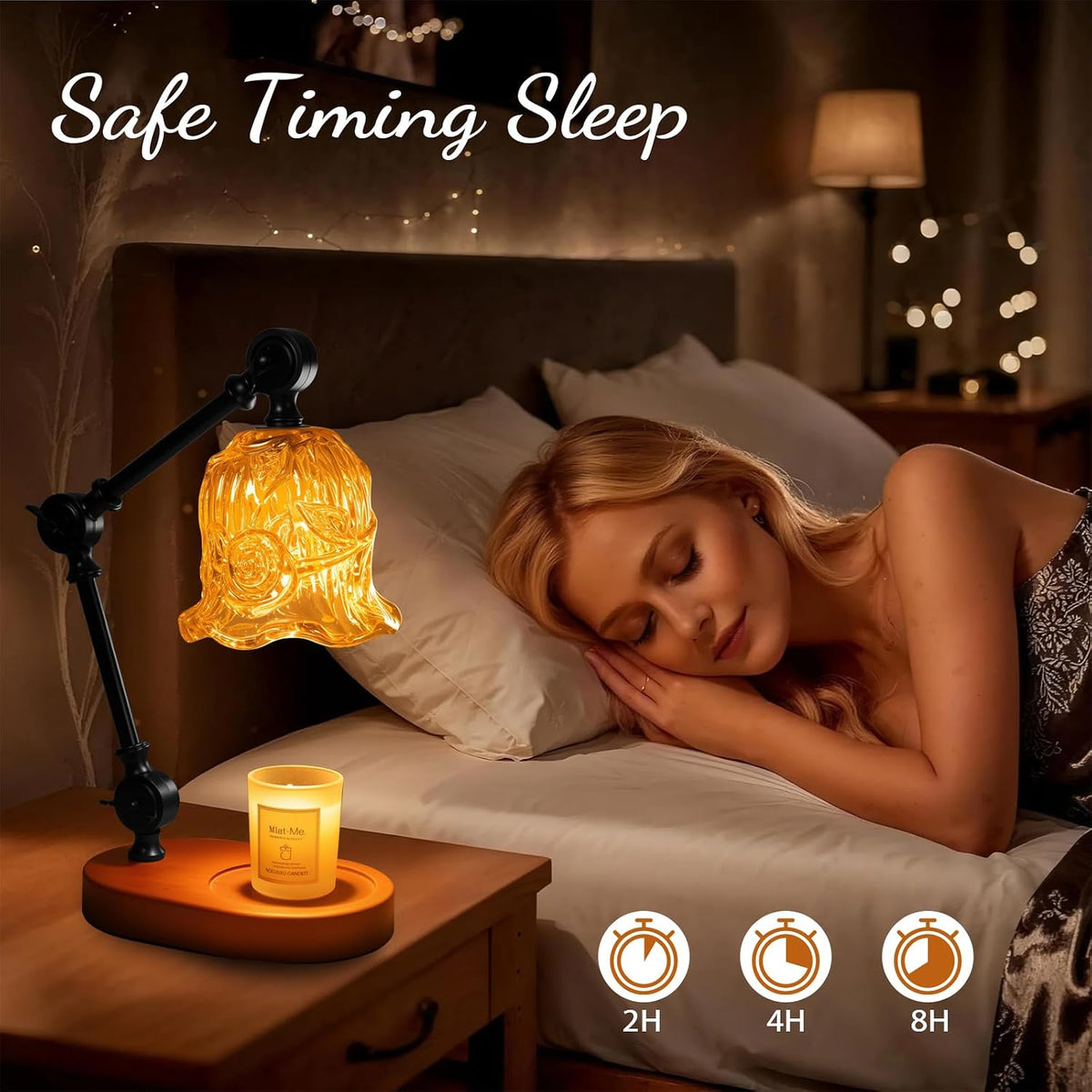 Candle Warmer Lamp Dimmable Wax Melting Warmer Adjustable Height