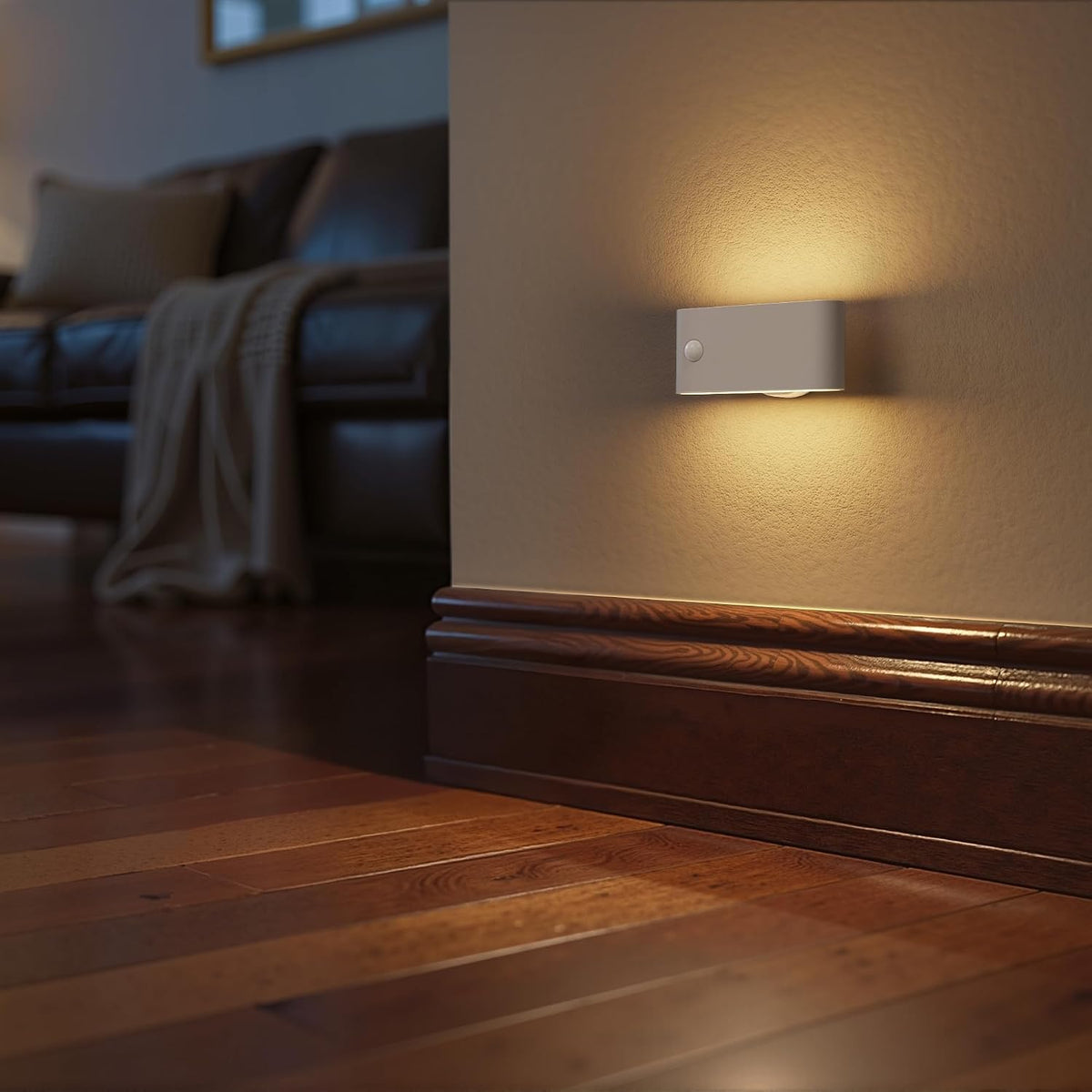 Briignite Motion Sensor Stair Light Indoor,LED Night Lights Plug into Wall