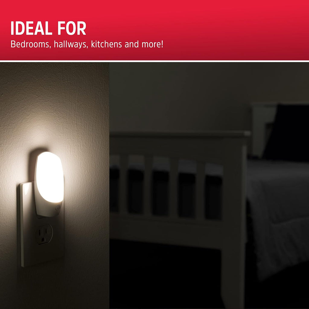 Energizer Night Light Plug into Wall with Manual On Off Switch