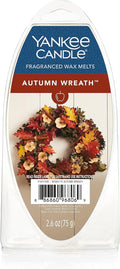 Yankee Candle Scented Wax Melts for Wax Warmers, Long Lasting Home Fragrance, Odor Eliminating Wax Cubes, Autumn Wreath, 6 Count (Pack of 1)