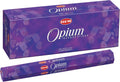 Hem Opium Incense Sticks (120 Sticks, 6 Boxes Inside) - 9 Inches Long, 20g per Box - Perfect for Meditation, Rituals & Cleansing |Enchantment, Captivating & Mysterious Fragrance