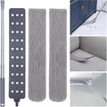 Retractable Gap Dust Cleaner with Extension Pole, Cleaning Tools with 2 Microfiber Dusting Cloths, Washable Extendable Long Handle Gap Dusters for Sofa Bed Furniture Bottom (2pcs Duster Cloths)