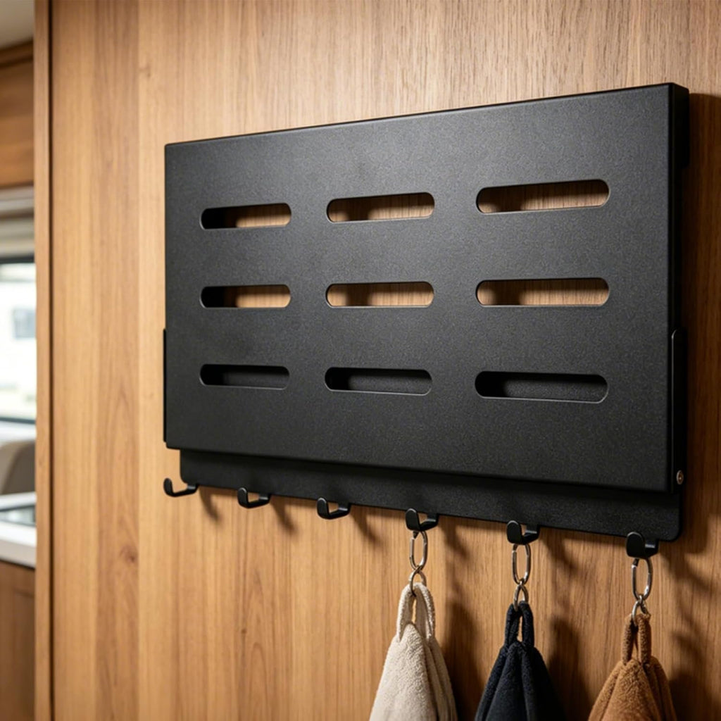 2 Pack Small Folding Metal Shelf with Hooks, Fold-up Wall Shelf