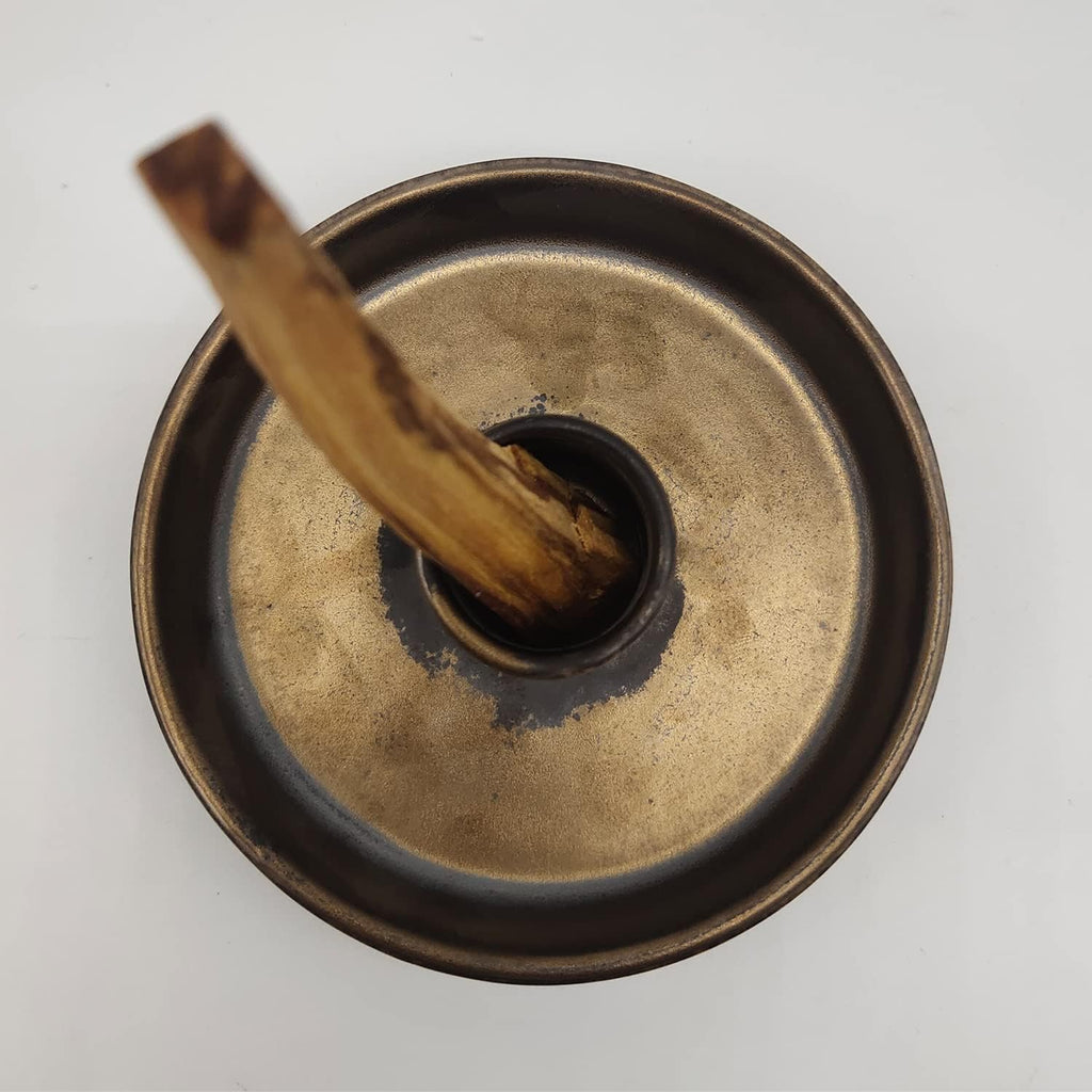 Sage Holder, Sage Burner, Smudge Bowl, Palo Santo Holder, Incense Holder, Incense Holder Bundle, Sage Holder for White Sage Bundle and Palo Santo (Sage Not Included) (Metal Glaze)