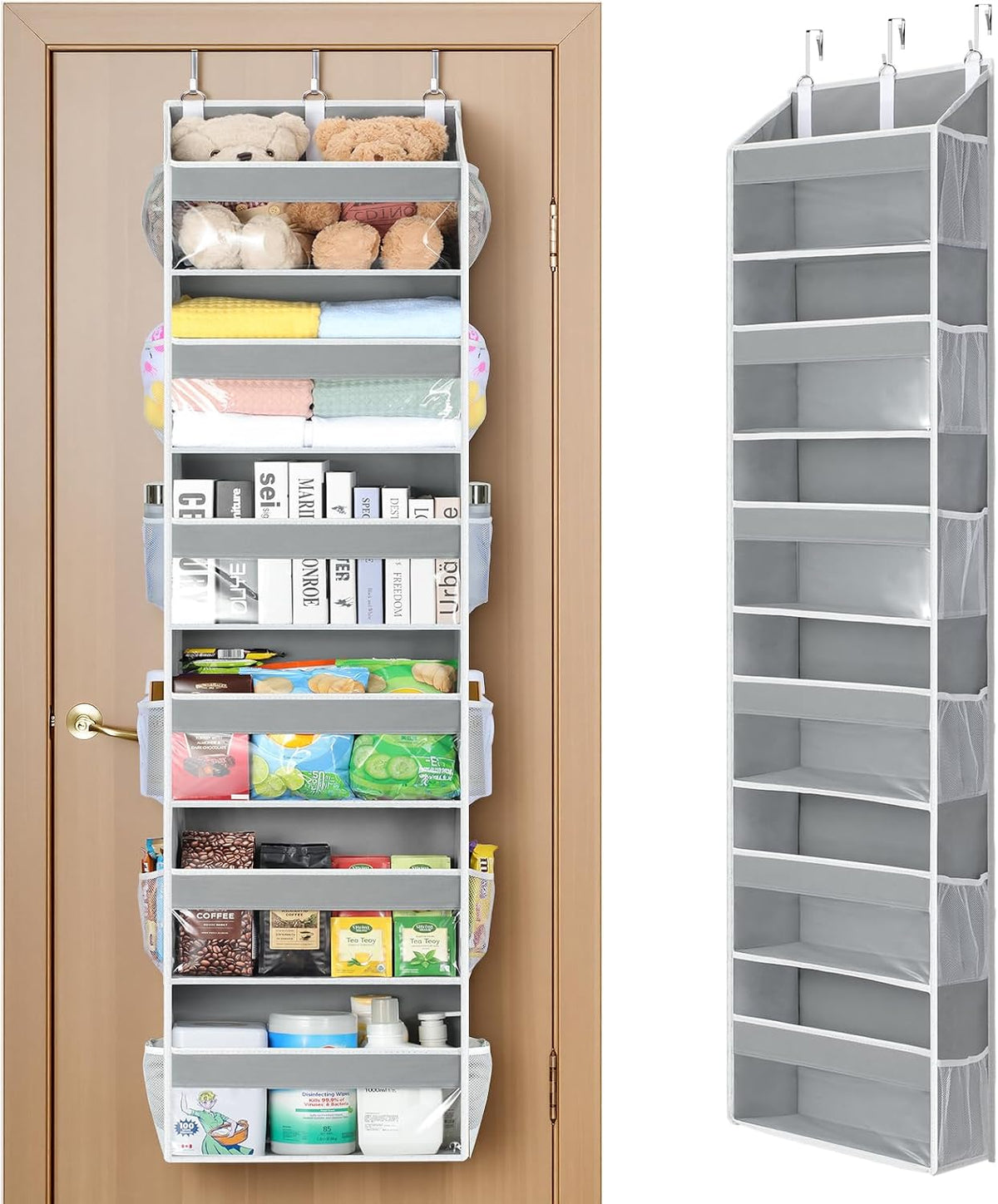 Yecaye Over the Door Organizer 6 Tiers, Heavy Duty Hanging Storage