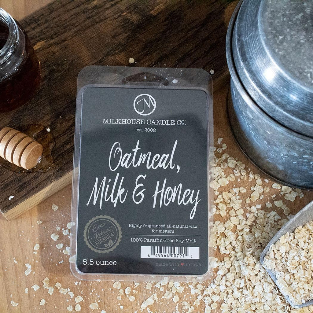 Milkhouse Candle Company Soy Wax Melts, Oatmeal, Milk & Honey, 5.5 oz
