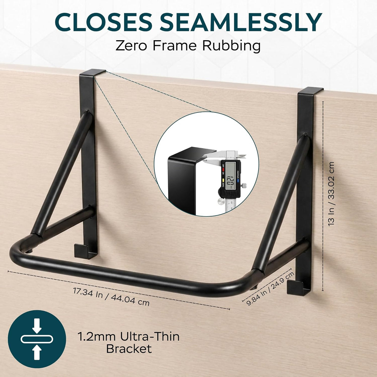 Over the Door Hooks, Heavy Duty Door Hanger Rack with 4 Hooks
