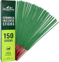 Citronella Incense Sticks (150 Sticks) – Citronella Incense Sticks Outdoor for Home Outside, Pool Side, Patio, Camping, Porches, Courtyards – Long Lasting Outdoor Incense