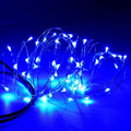 Karlling USB Plug in LED Fairy Lights,2 Packs of 50 LED Bulbs 16 Ft Silver Wire Waterproof Starry String Lights for Bedroom Patio Garden Party Wedding Commercial Lighting (Blue)