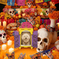 Chunful 27 Pcs Dia De Los Muertos Ofrenda Altar Decorations Wood Shadow Box