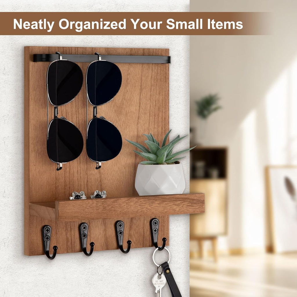 Key Holder Wall Mount, Key and Sunglasses Holder for Wall