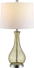 SAFAVIEH Lighting Finnley Table Lamp, 28″ Glass Amber TBL4206B