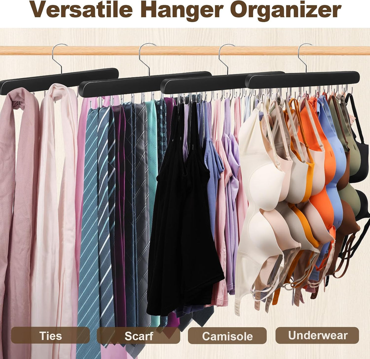 2 PCS Tank Top Hanger, Bra Hanger for Closet Organizer Space Saving