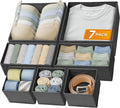 Reli. Drawer Organizers Clothes 7 Pack | Foldable Dresser Drawer Organizer