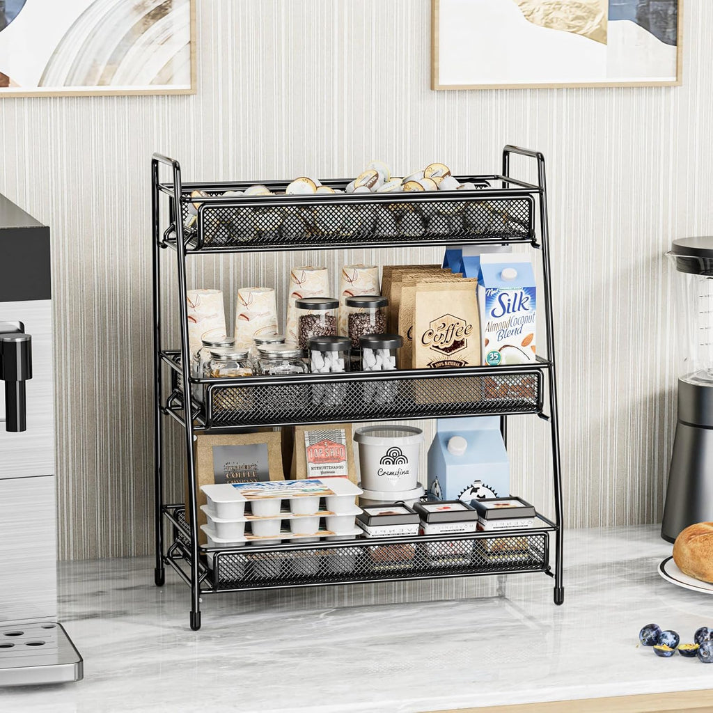 EKNITEY Bathroom Countertop Organizer Rack - 3 Tier Counter Spice Rack
