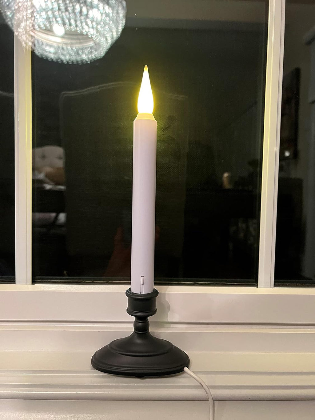 612 Vermont LED Electric Window Candles with Sensor Dusk to Dawn