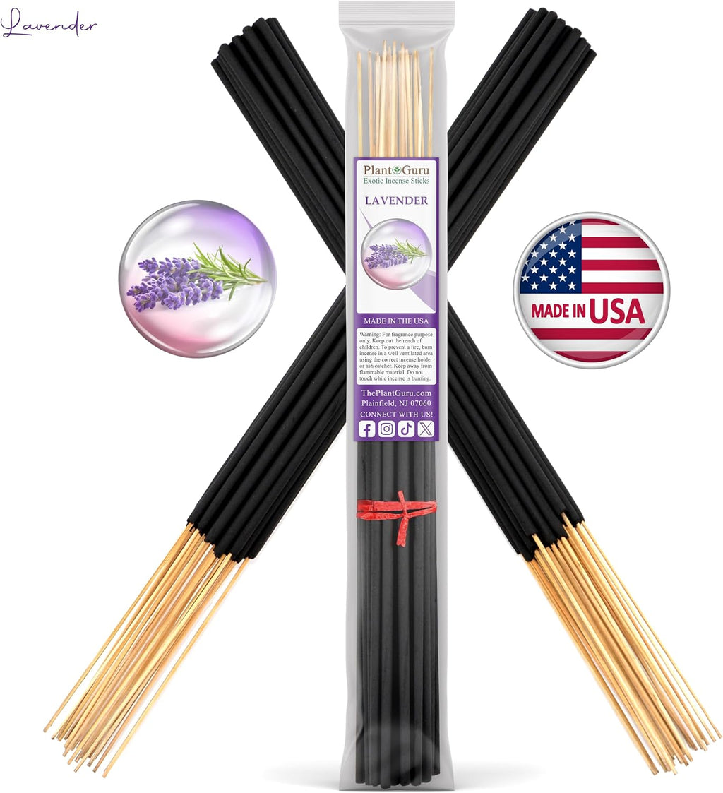 Top 5 Jumbo Incense Sticks 19 Inch Variety Set Bulk 150 Pack - 5 Bundles of 30 Sticks Per Bundle 19" - Dragons Blood, Frankincense and Myrrh, Lavender, Nag Champa, and Sandalwood.