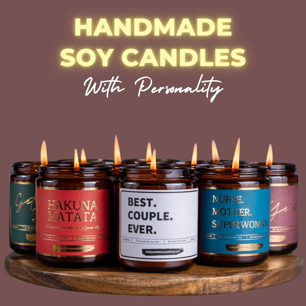 Best Dog Mom Scented Candle | Lavender Vanilla, 100% Soy Wax, Long Burn Time | Dog Mom Gifts for Women, New Puppy Funny Present Idea for Pet Lover, Fur Mama Birthday Gift for Friends, Coworkers