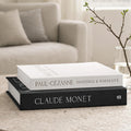 Aesthetic Decorative Books - Coffee Table Books Decor - Faux Decor Book Storage Box for Decoration - Set of 2 Linen Fake Book for Home Table Decors - Photo Storage Keepsake Box