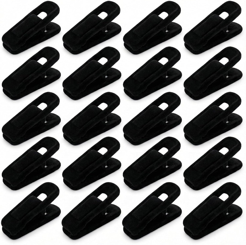 Velvet Hanger Clips 20 Pack for Pants, Skirts and Closet Storage
