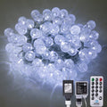 AWQ 100LED 49FT Globe Crystal Bubble Lights for Christmas Tree White