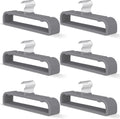 Small Size Gray Velvet Hangers 60 Pack, Slim Space Saving Pants Hangers for Closet Organizer, Rotating Hook, Non Slip Clothes Felt Hanger for Pants, Tank Top, Camisoles, Kids' Clothes