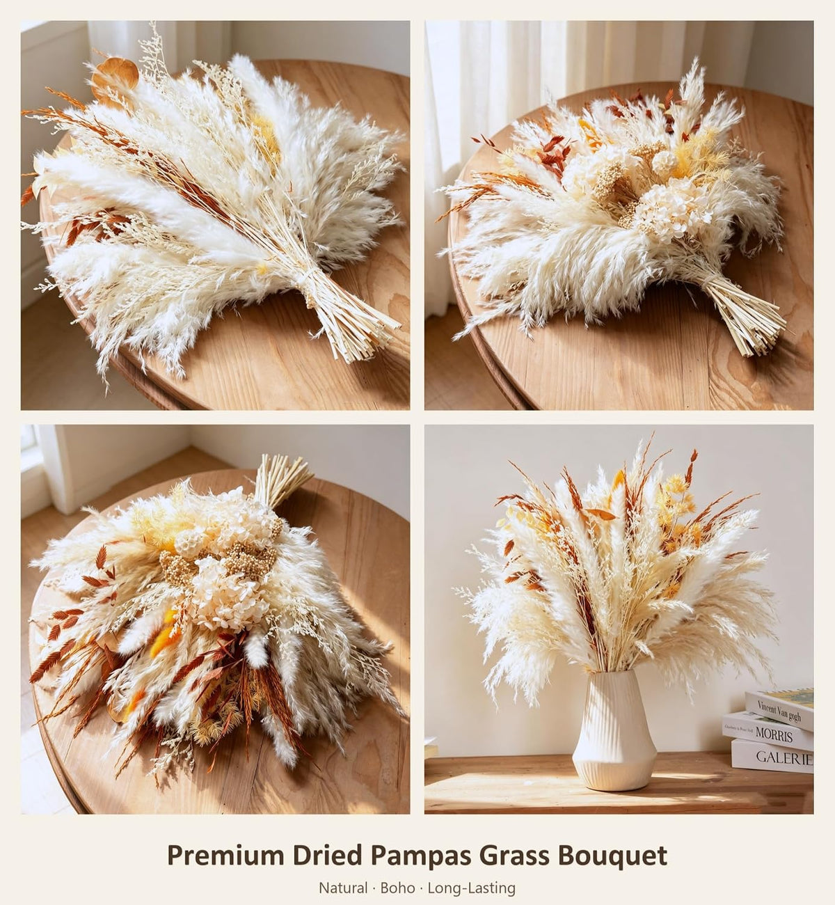Dried Pampas Grass Bouquet, Fall Flower Arrangements