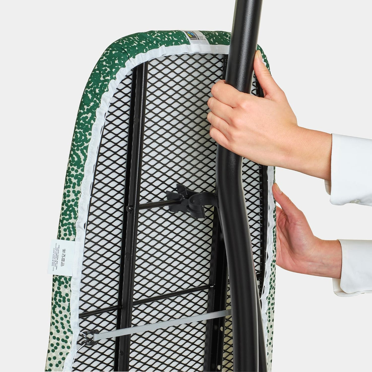 Brabantia Replacement Ironing Board Cover | All-in-One Set | Fits Premium Board (Size D) | Fairtrade New Dawn Cover | XL 100% Cotton Cover + Foam Layer | Brabantia Ironing Board D (No HRPZ)