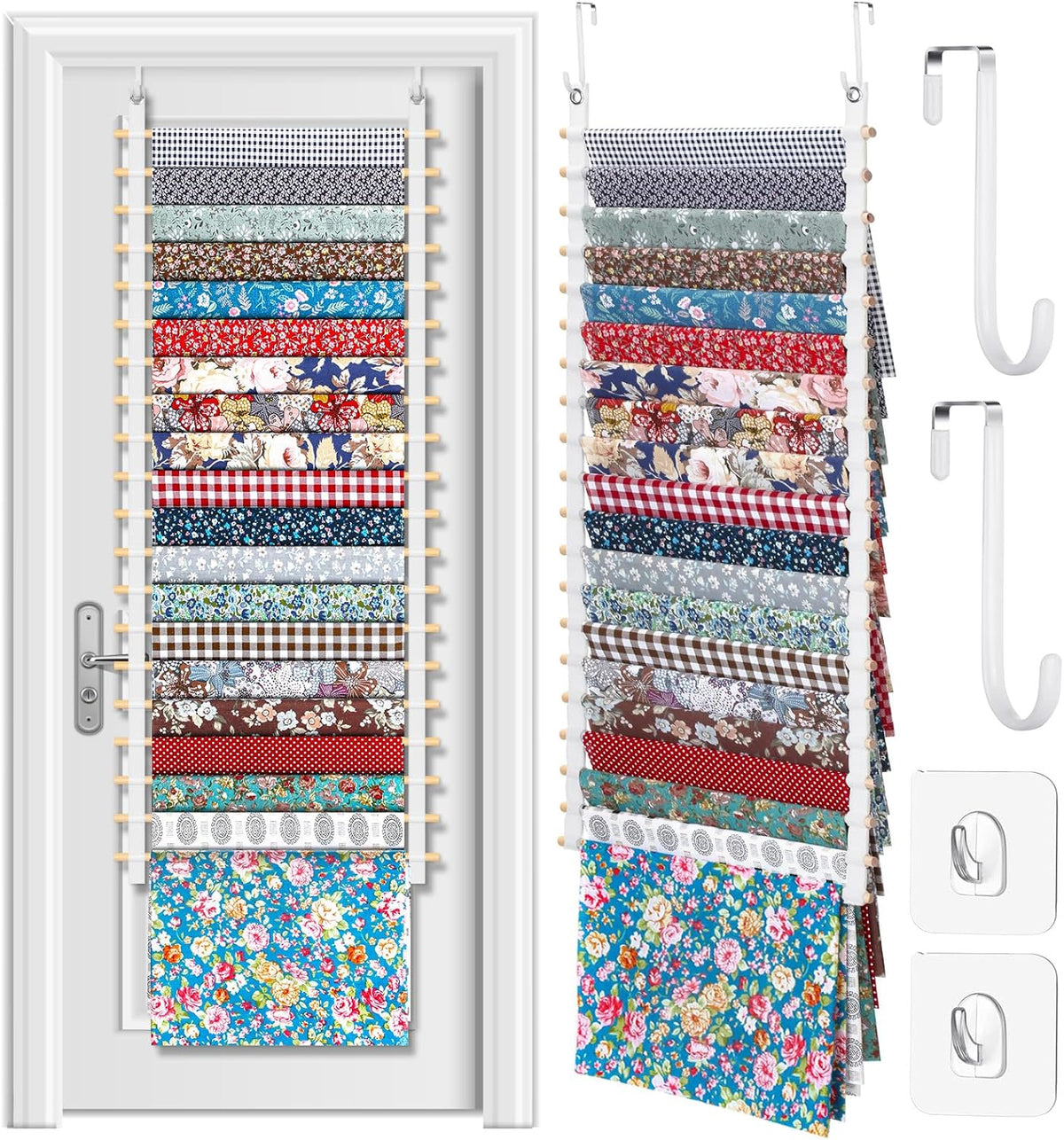 Sewing Room Hanging Wall Fabric Organizer, 16.5 Inch