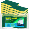 AIDEA Sponges Kitchen, 12 Pack XL Heavy Duty Dish Sponges, Cleaning Sponges