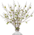 dallisten Tall 6PCS Artificial Willow Branches for Vase, 32'' Bendable Faux Eucalyptus Stems with Green Fruits for Home Decor, Fake Branches for DIY Crafts Wedding Farmhouse Garden Office Room Decor