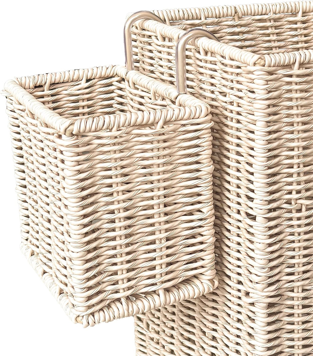 Wicker Umbrella Stand for Entryway, Decorative Rattan Holder