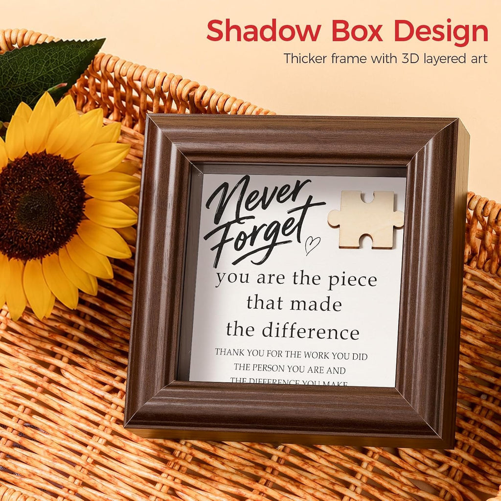 Employee Appreciation Gifts Never Forget the Difference You Make Shadow Box