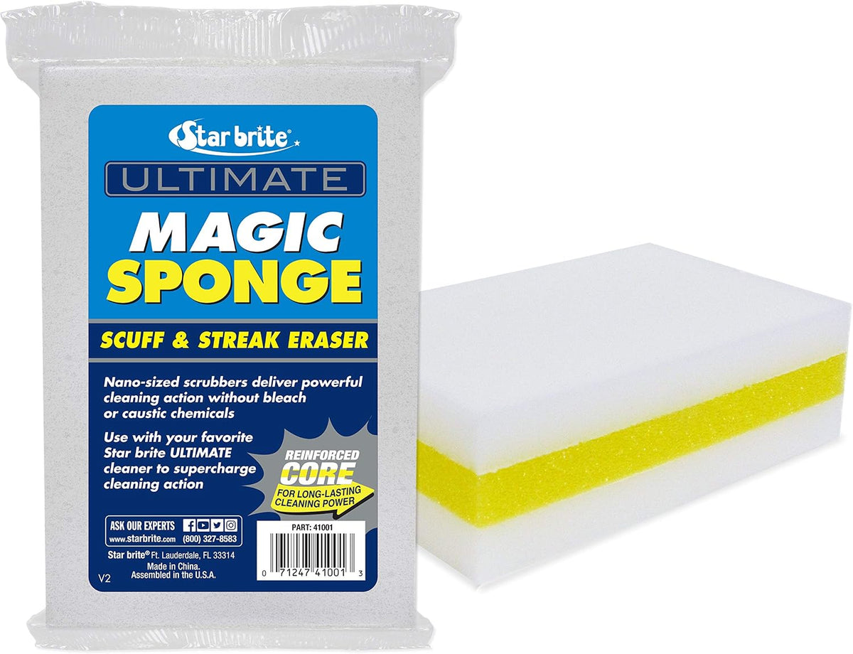 STAR BRITE Ultimate Magic Sponge, Boat Scuff & Stain Eraser