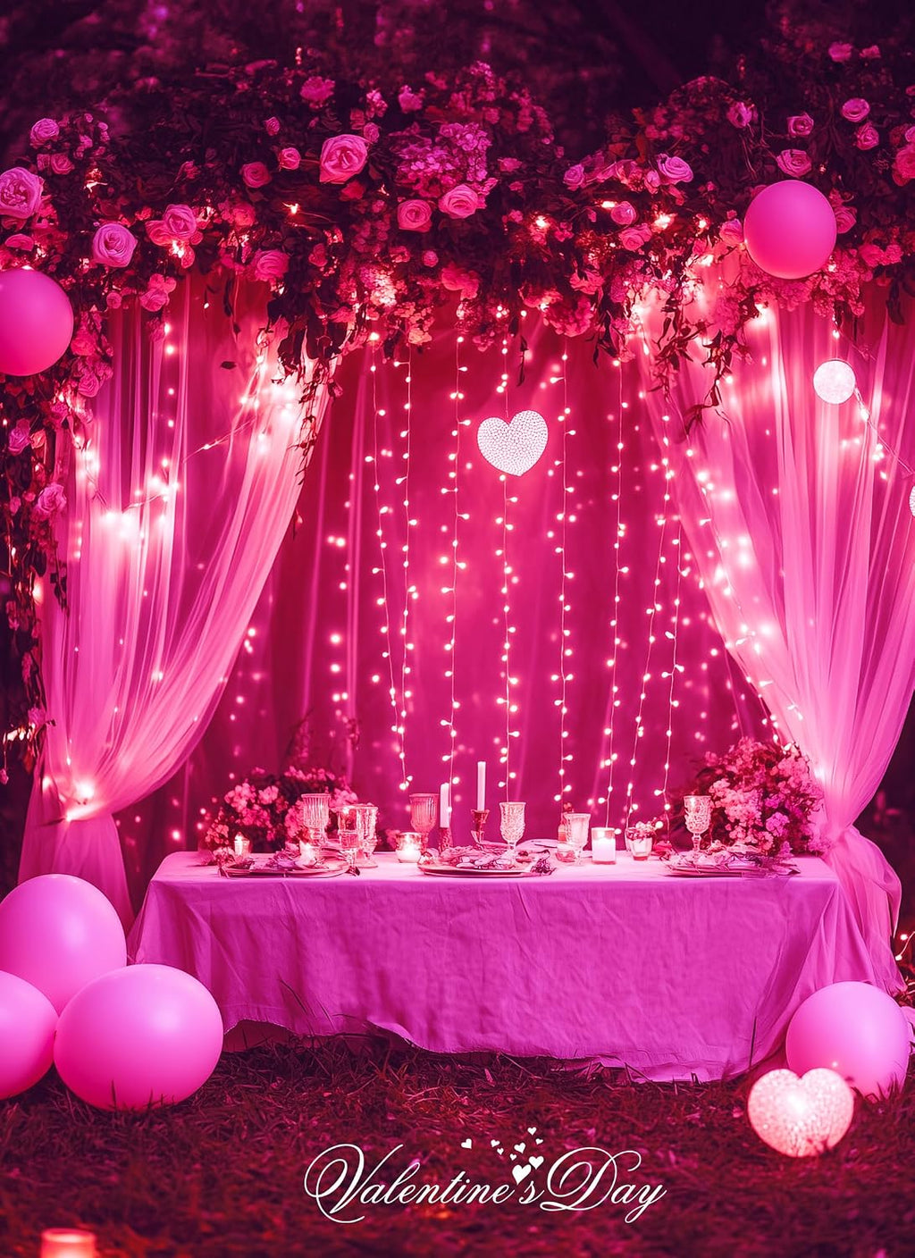 2 Pack Pink Christmas Mini Lights, Total 78Feet 200LED Pink String Light with 8 Lighting Modes, Connectable Valentine's Lights for Indoor Outdoor Valentine's Day Garland Wreath Holiday Decorations