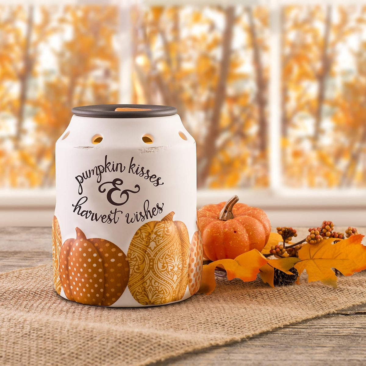 ScentSationals Pumpkin Wishes - Fall Wax Warmer for Scented Wax Melts