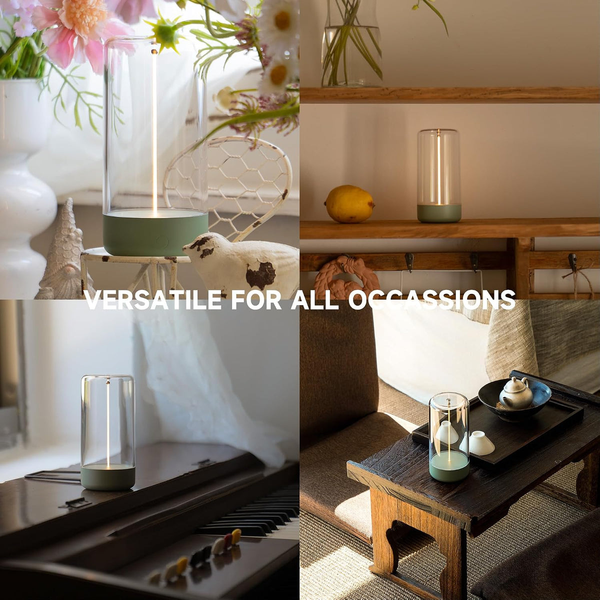 AUGE LIGHT Mini Minimalist Table Lamp, Cordless Lamp, Rechargeable Lamp