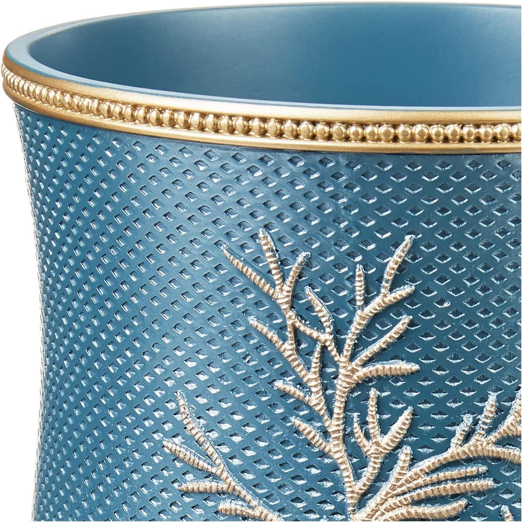 Zahari Home Decorative Trash Can for Bathroom, Office & Bedroom - 2.1 Gallons Stylish & Small Trash Can for Dorms, Desktop & Restroom - Chic Waste Basket for Compact Spaces, Capri