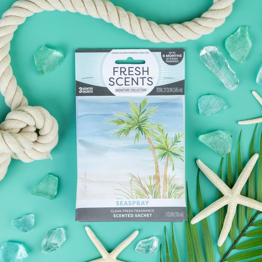 Fresh Scents Seaspray Scented Sachets 6 Pack