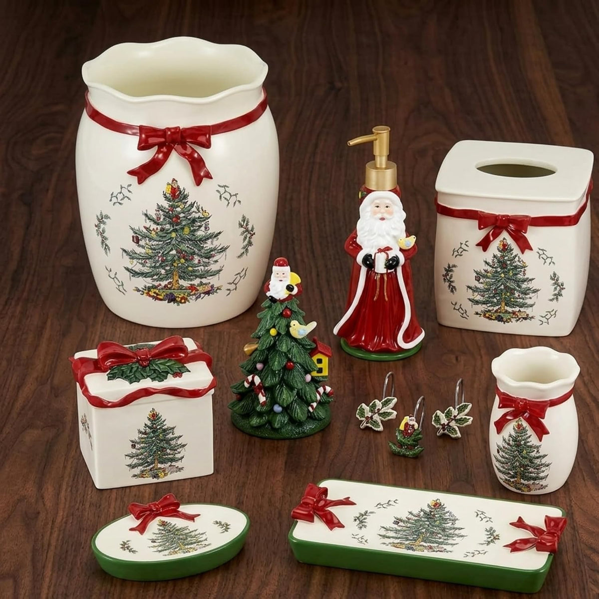 Spode - Christmas Tumbler Cup, Holds Makeup Brushes, Razors & More