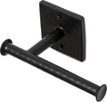 Monarch Abode Bathroom Toilet Paper Holder – 7-inch Traditional Hand Hammered Metal Wall Mounted Matte Black Toilet Paper Holder, Wall Mount Organizer Decorative Tissue Holders for Bathroom