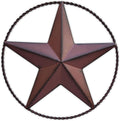 JoyEvy 6.5" Red Metal Barn Star Wall Décor - Wall Art for Farmhouse, Western, Rustic Homes - Outside or Inside of House Decorations
