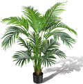 4ft Artificial Areca Palm Tree Plant, 47in Fake Cane Palm, Dypsis Lutescens