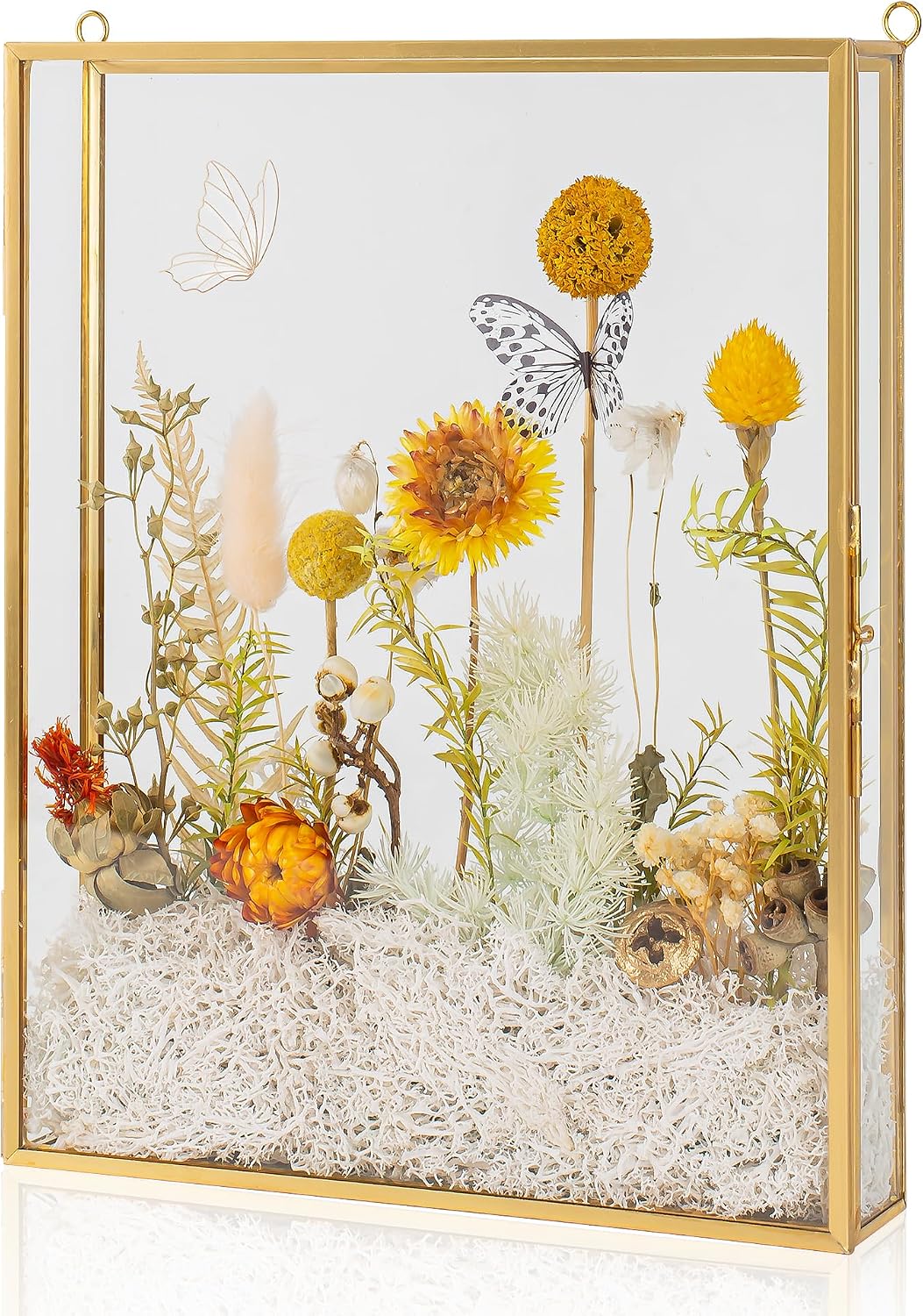 Shadow Box Frame 8x10, Deep Glass Shadow Box Display Case, 3D Shadow Boxes Picture Frame for DIY Wedding Dried Flowers, Memories, Tickets and Photos