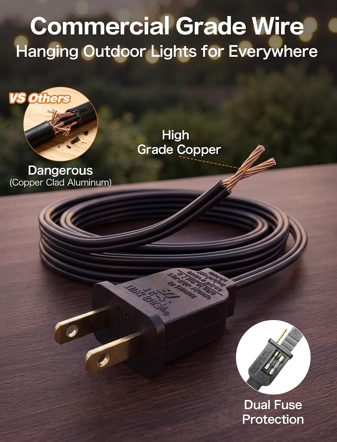 Outdoor String Lights, 42FT 19 G40 S14 LED Waterproof Patio Lights